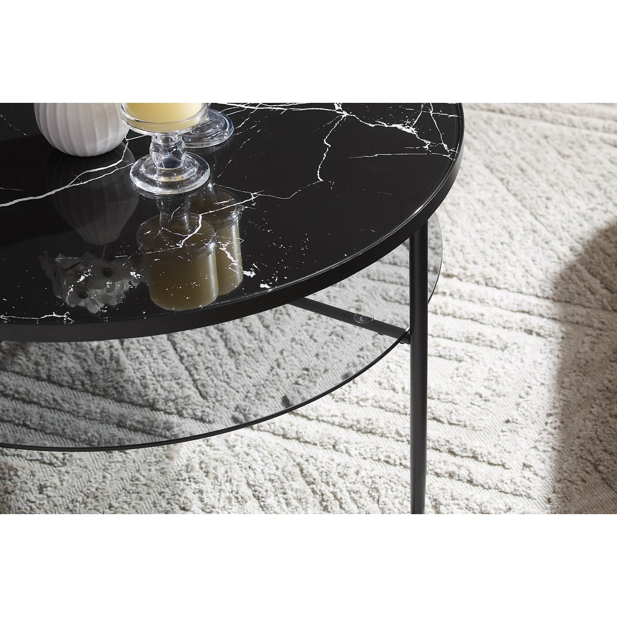Coffee table Ø 81 cm black