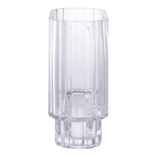 Vase - klares Glas, 20x9x19,5 cm