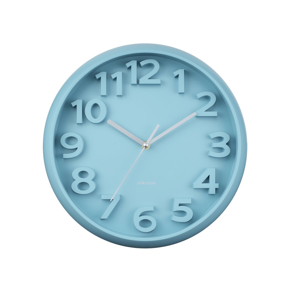 Wanduhr mit erhöhten klassischen Zahlen
