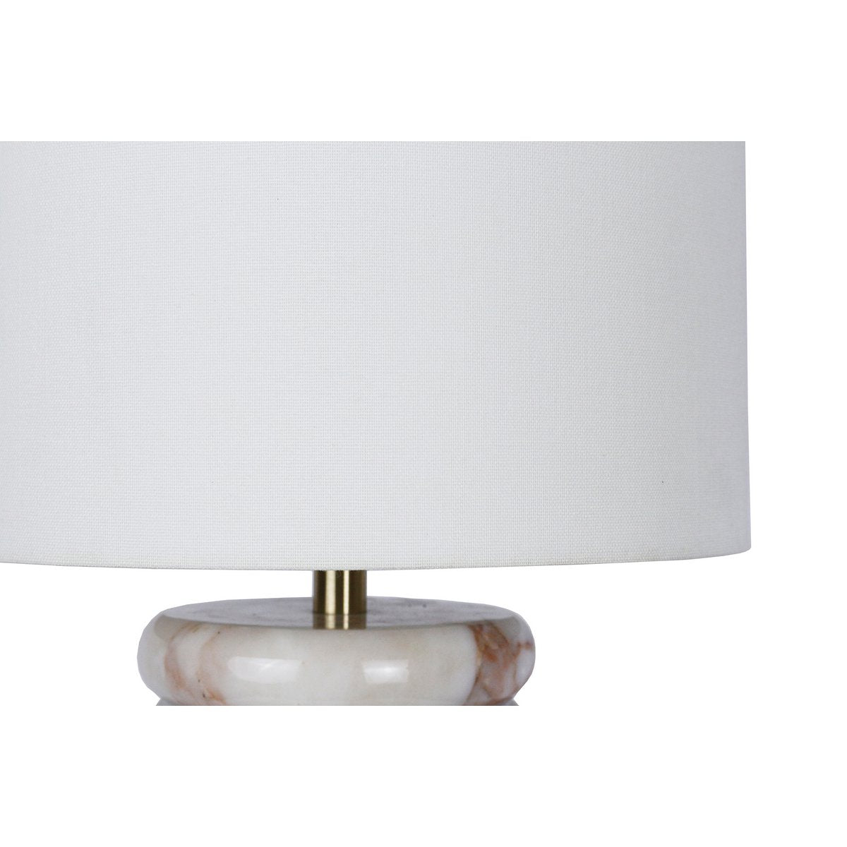 Table lamp marble/linen beige