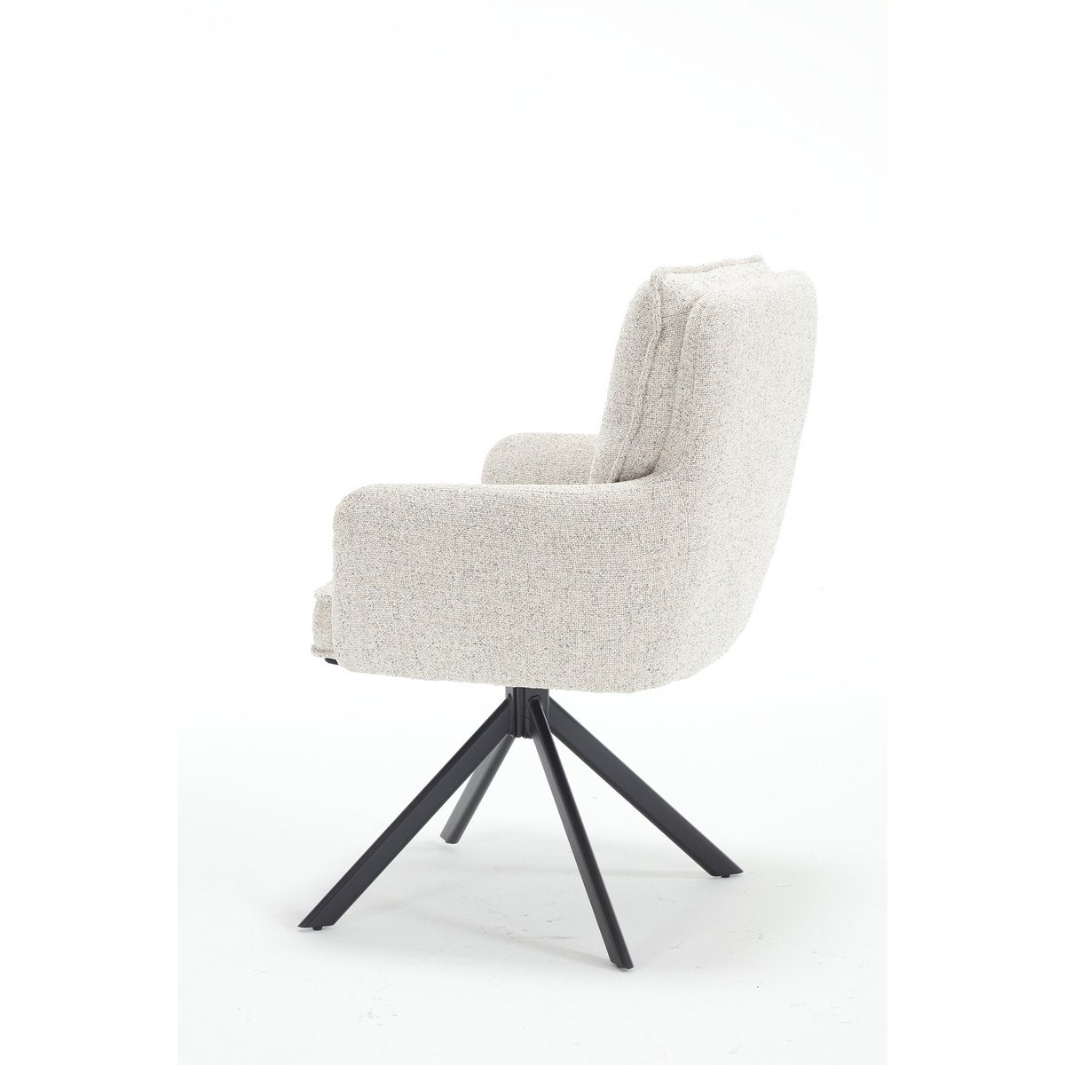 Armchair structural fabric beige