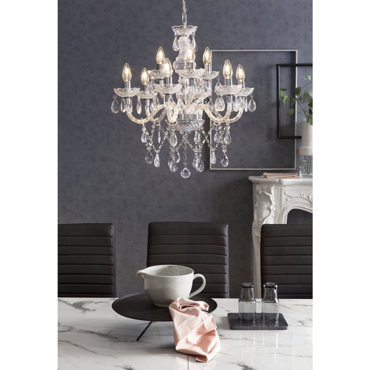 Acrylic glass chandelier