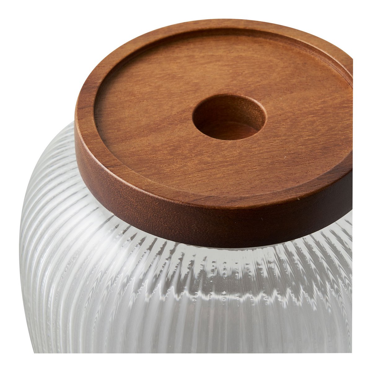 Maya Vorratsdose aus Glas, Glas/Akazie, 2er-Set