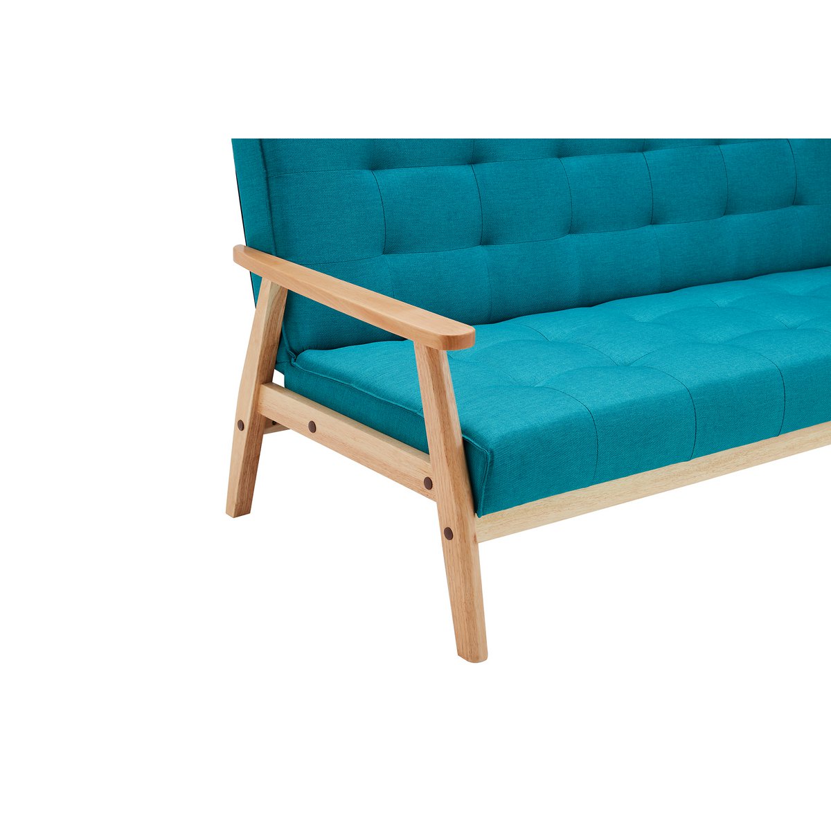 Sofa bed in Scandinavian textured petroleum