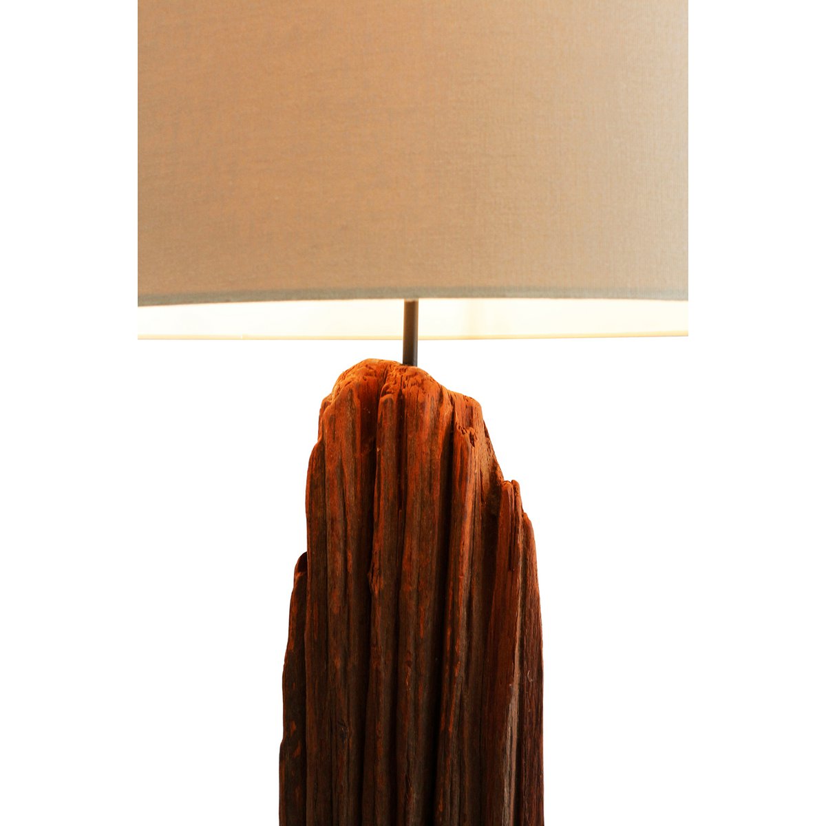 Stehleuchte Treibholz Natur/Weiß 175 cm