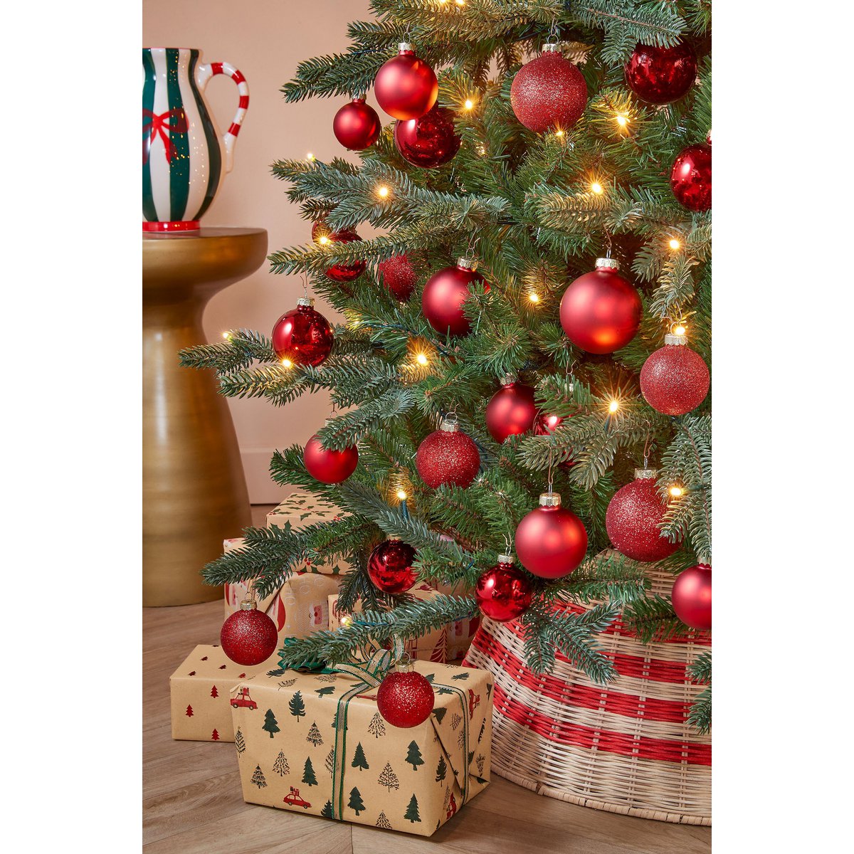 Weihnachtsbaumrock Beige