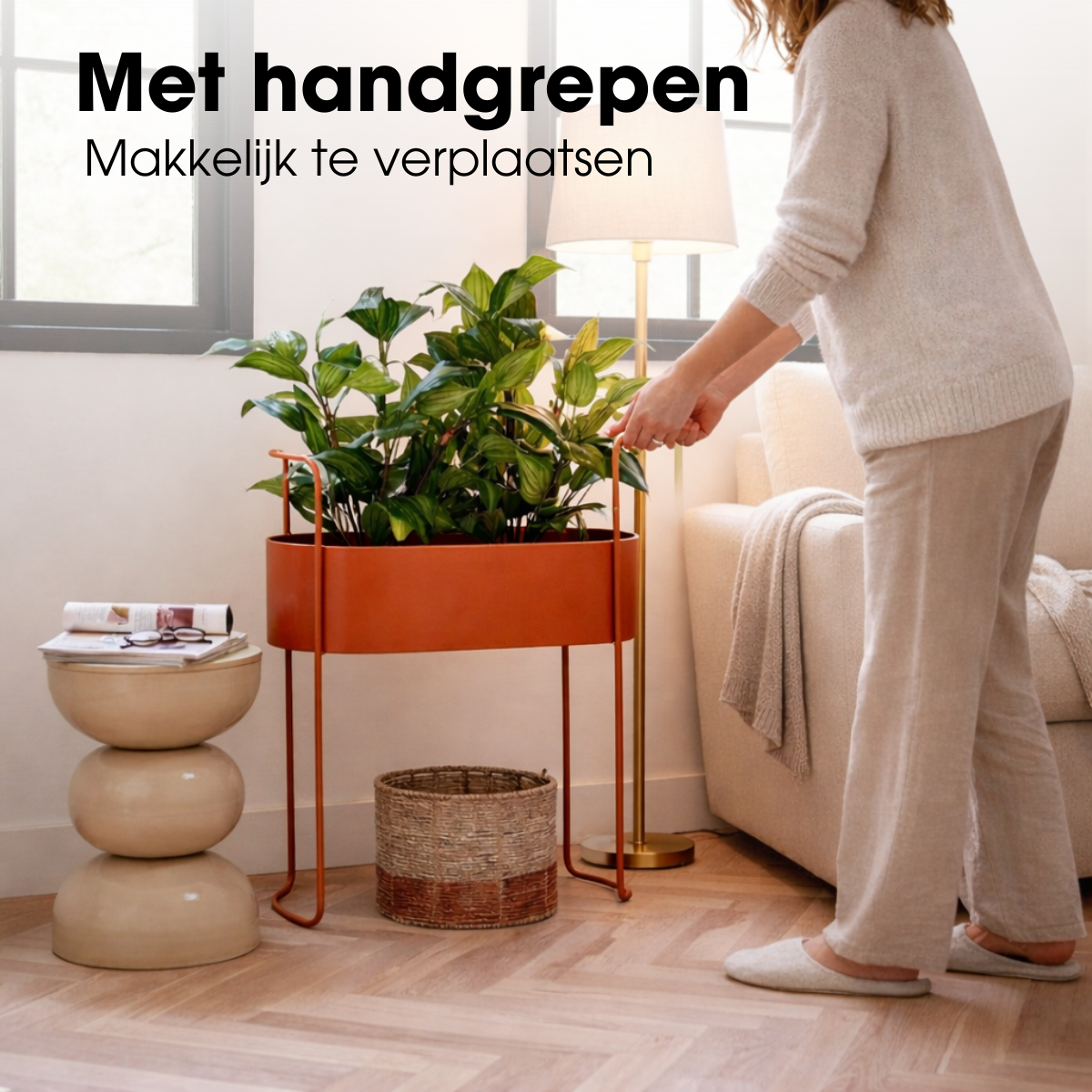 Blumentopf in Moritz Red