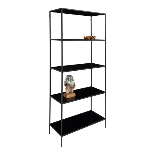 Vita Regal, 5 Regale, Metall, schwarz, 80x36x170 cm
