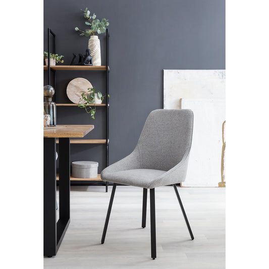 Dining chair set of 2 grey