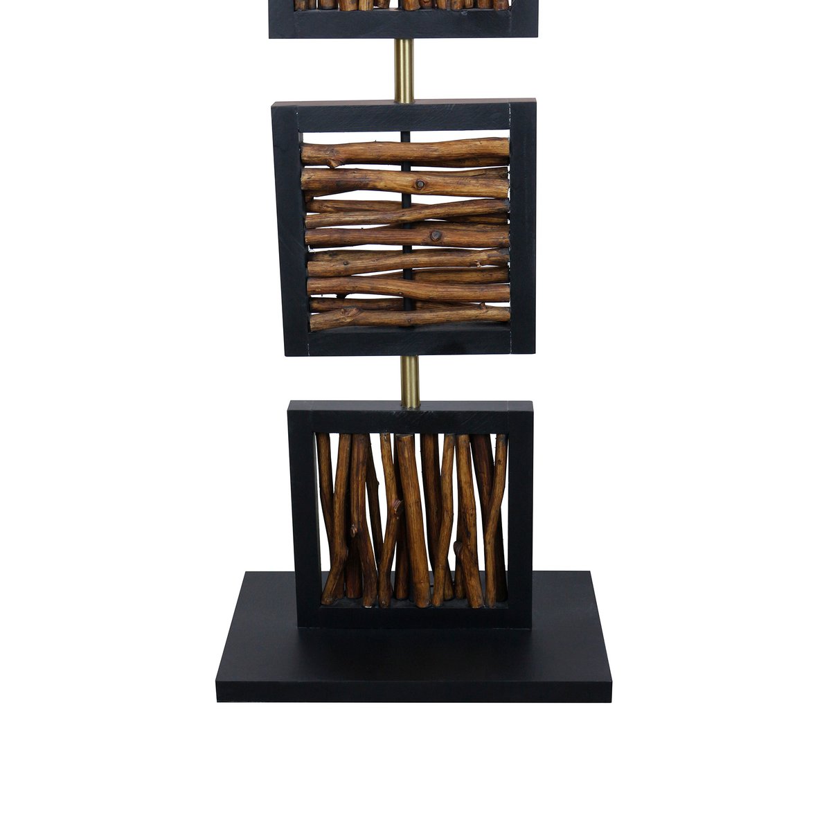 Floor lamp driftwood natural/black 163 cm