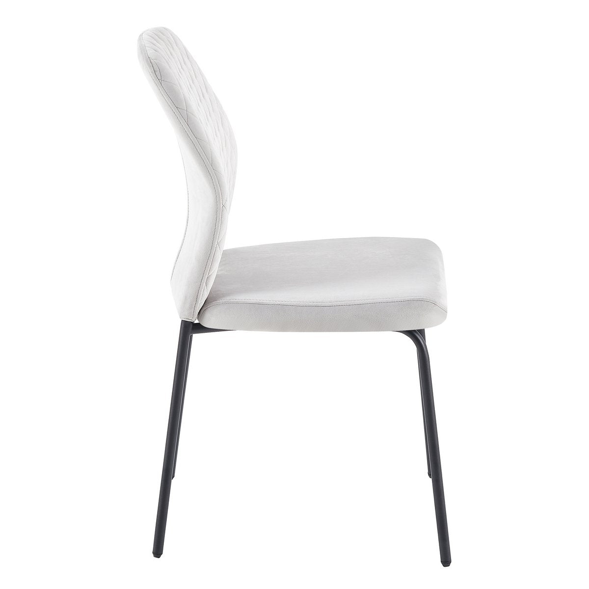 Chair set of 2 light gray