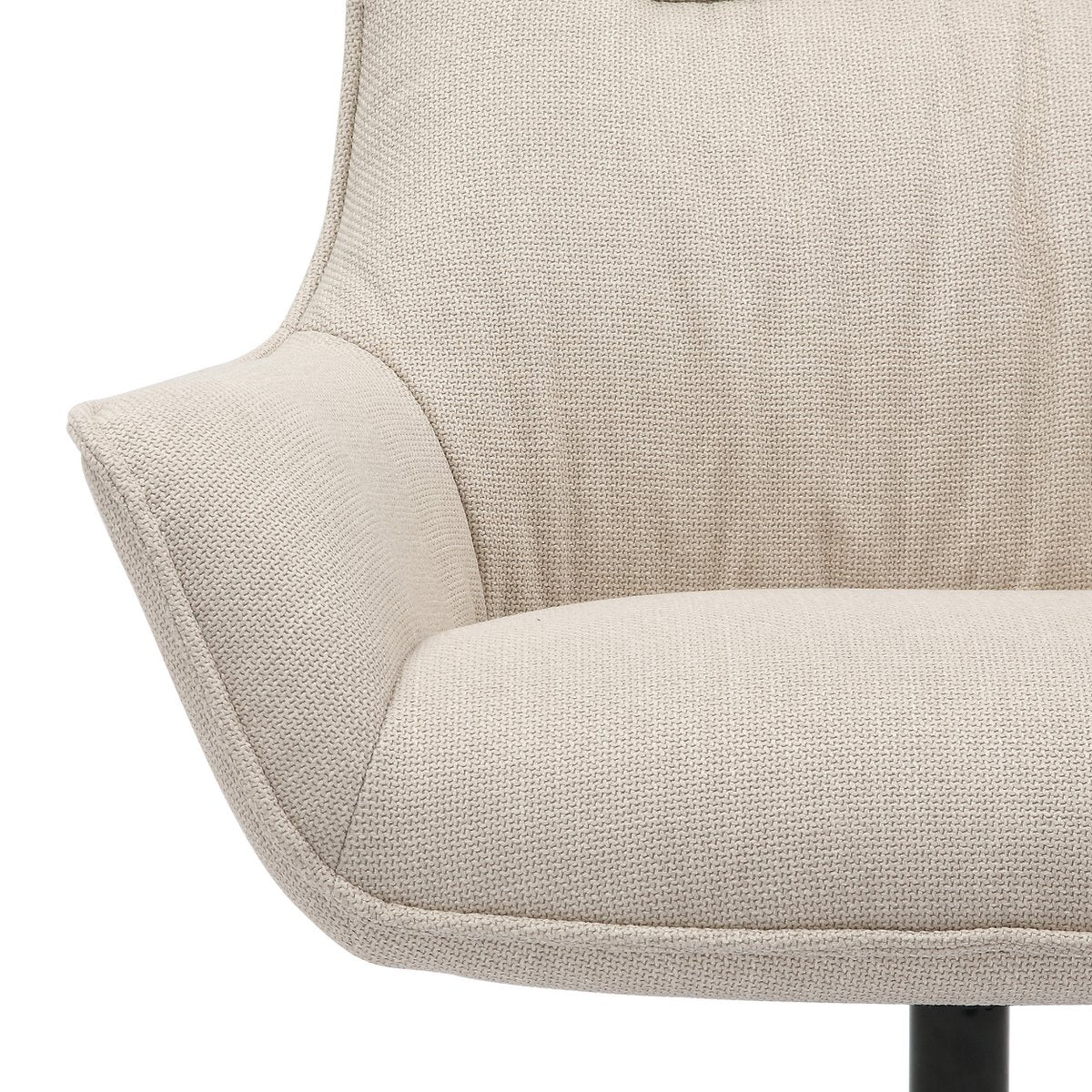 Armchair structural fabric beige