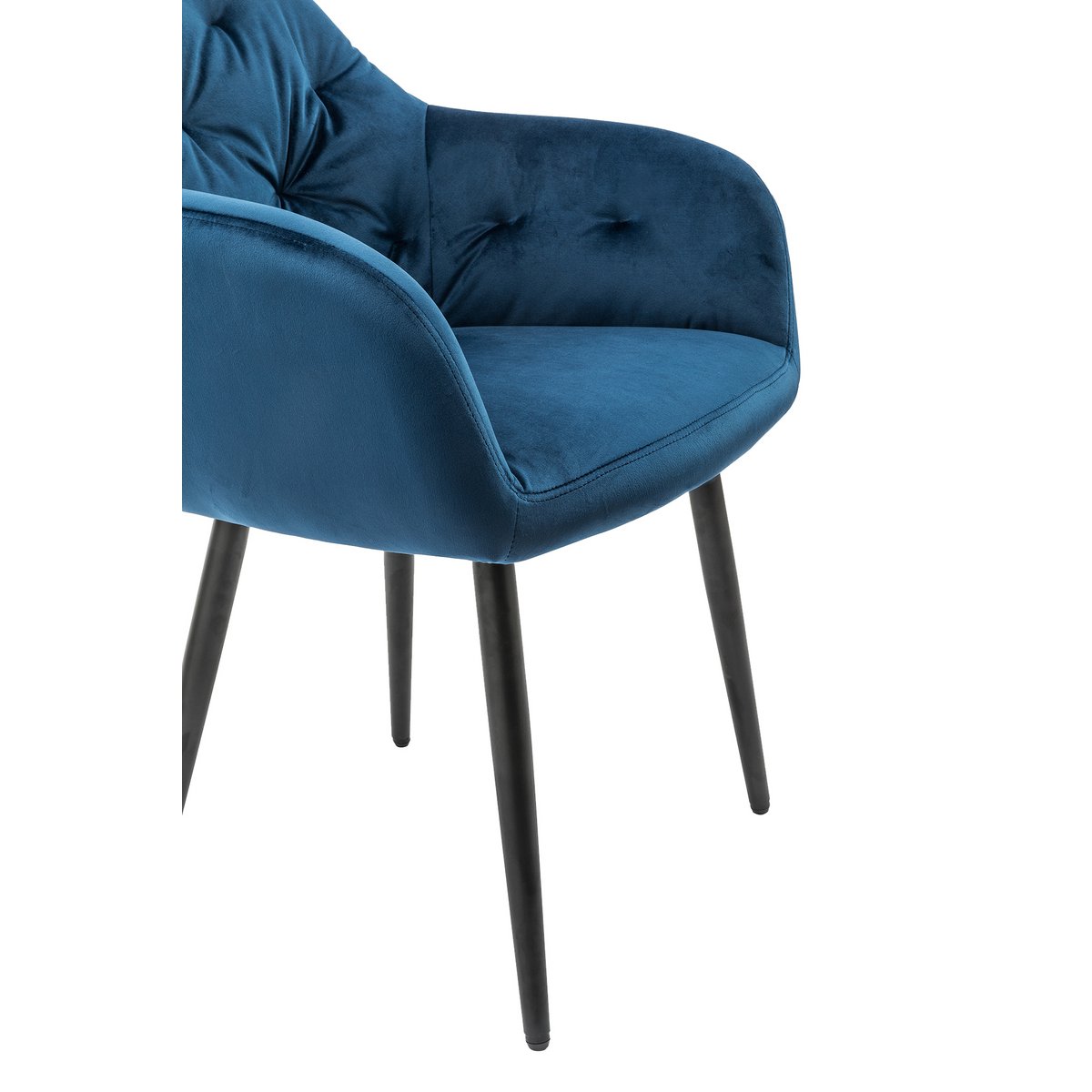 Armchair blue velvet