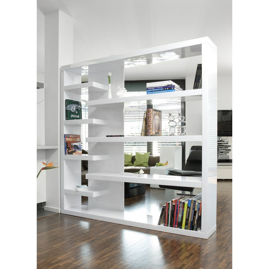 Room divider 200x35x200 cm white