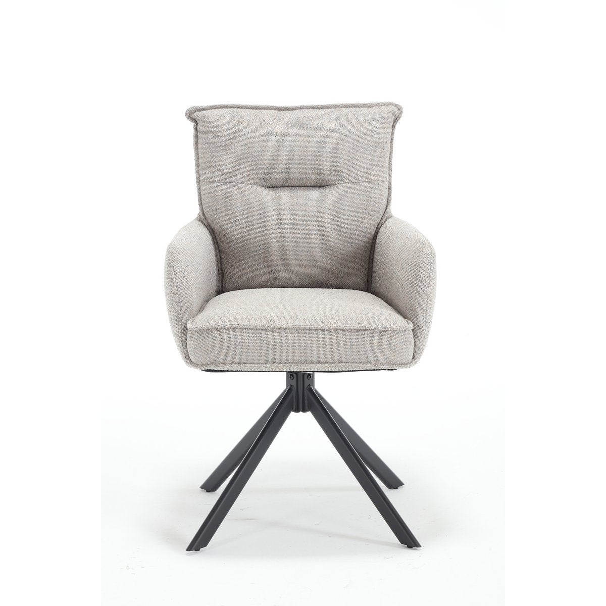 Armchair structural fabric gray