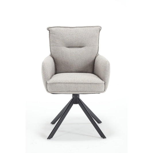 Armchair structural fabric gray