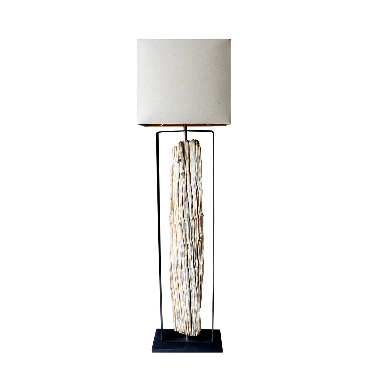 Stehleuchte Treibholz Natur/Beige 165 cm