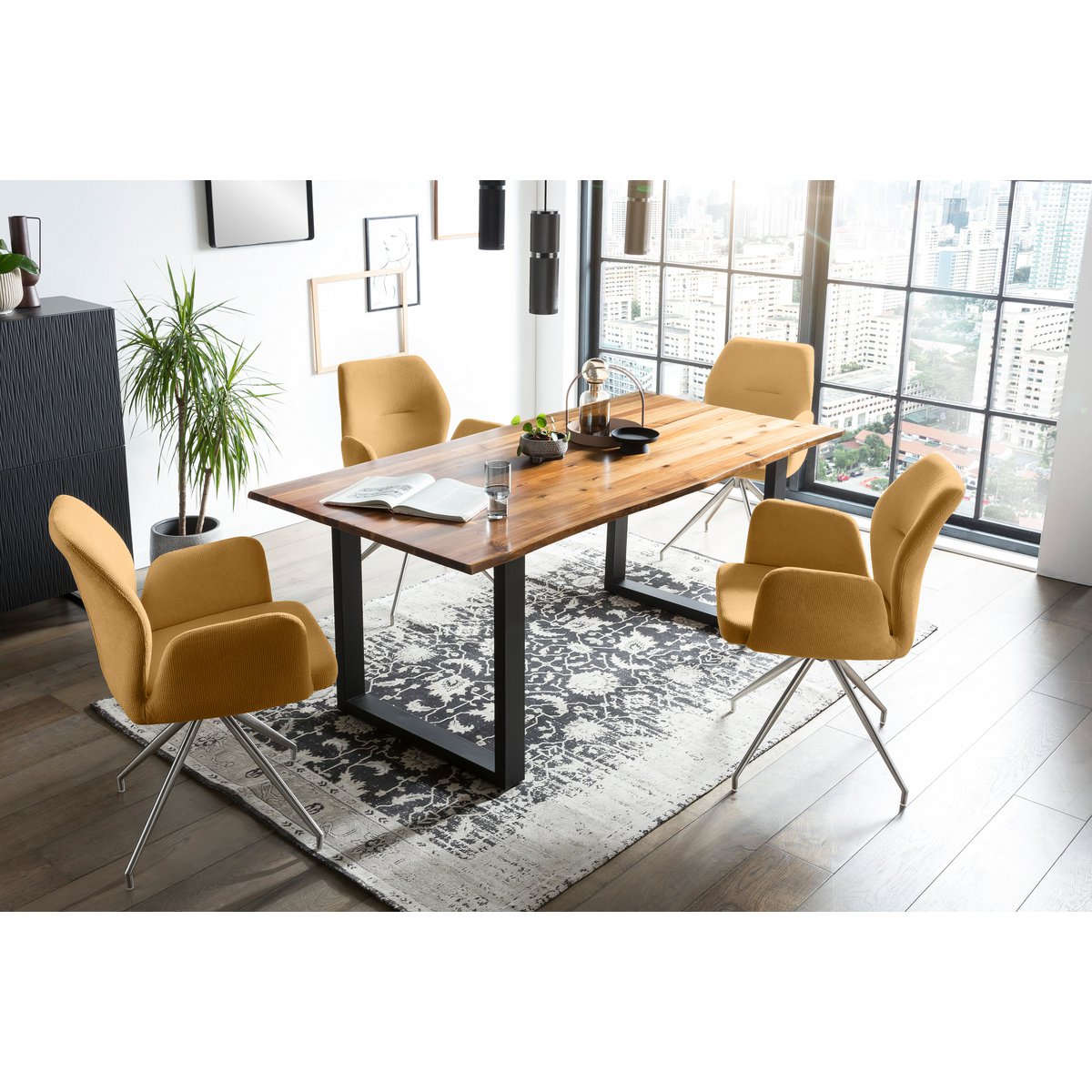 Dining group 5 pieces 180x90 cm