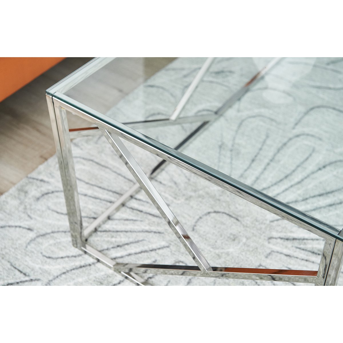 Couchtisch Silber 120x60 cm