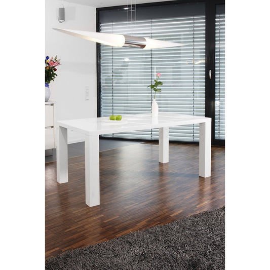 Dining table 160x90x76 cm white
