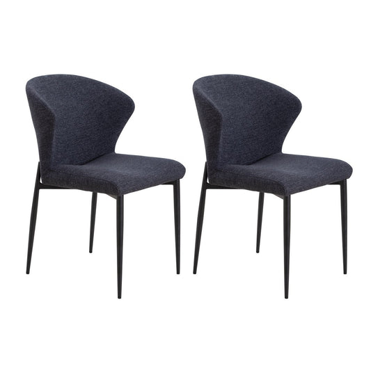 Dining room chair set of 2 anthracite