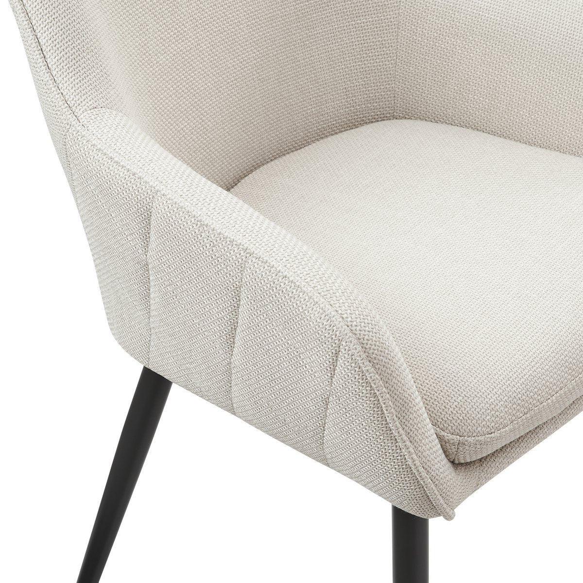 Esszimmerstuhl Strukturstoff Beige