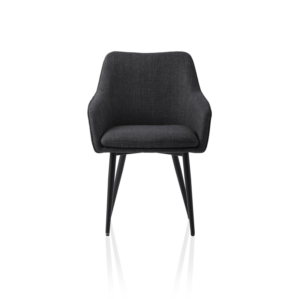 Dining room chair structured fabric anthracite