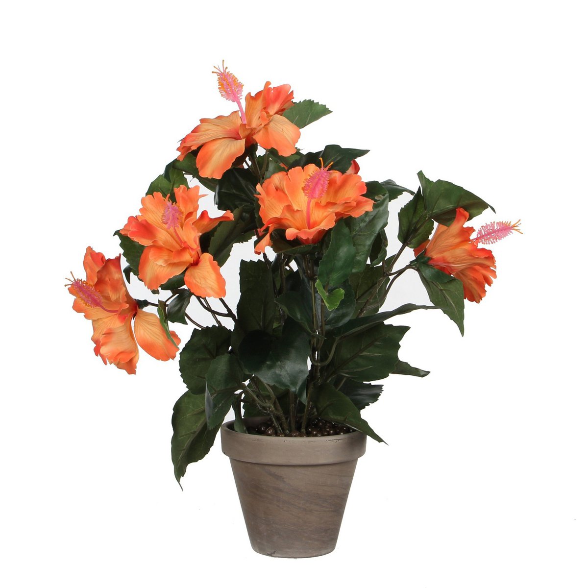 Künstliche Pflanze Hibiskus Orange
