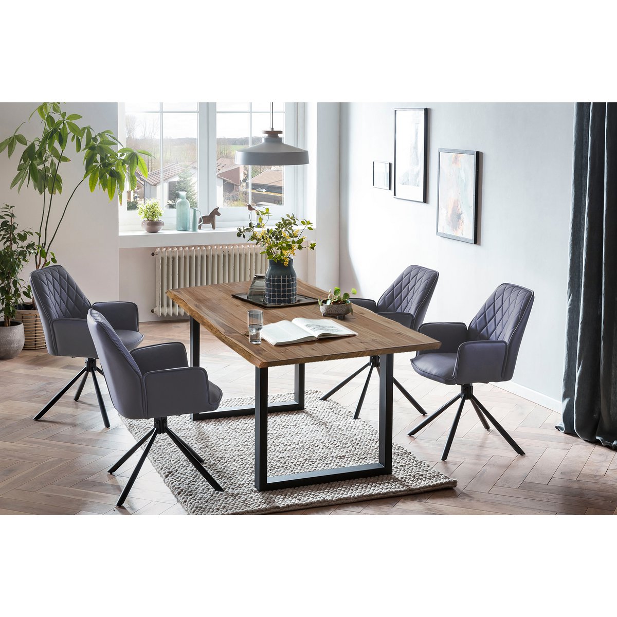 Dining group 5 pieces 160x90 cm