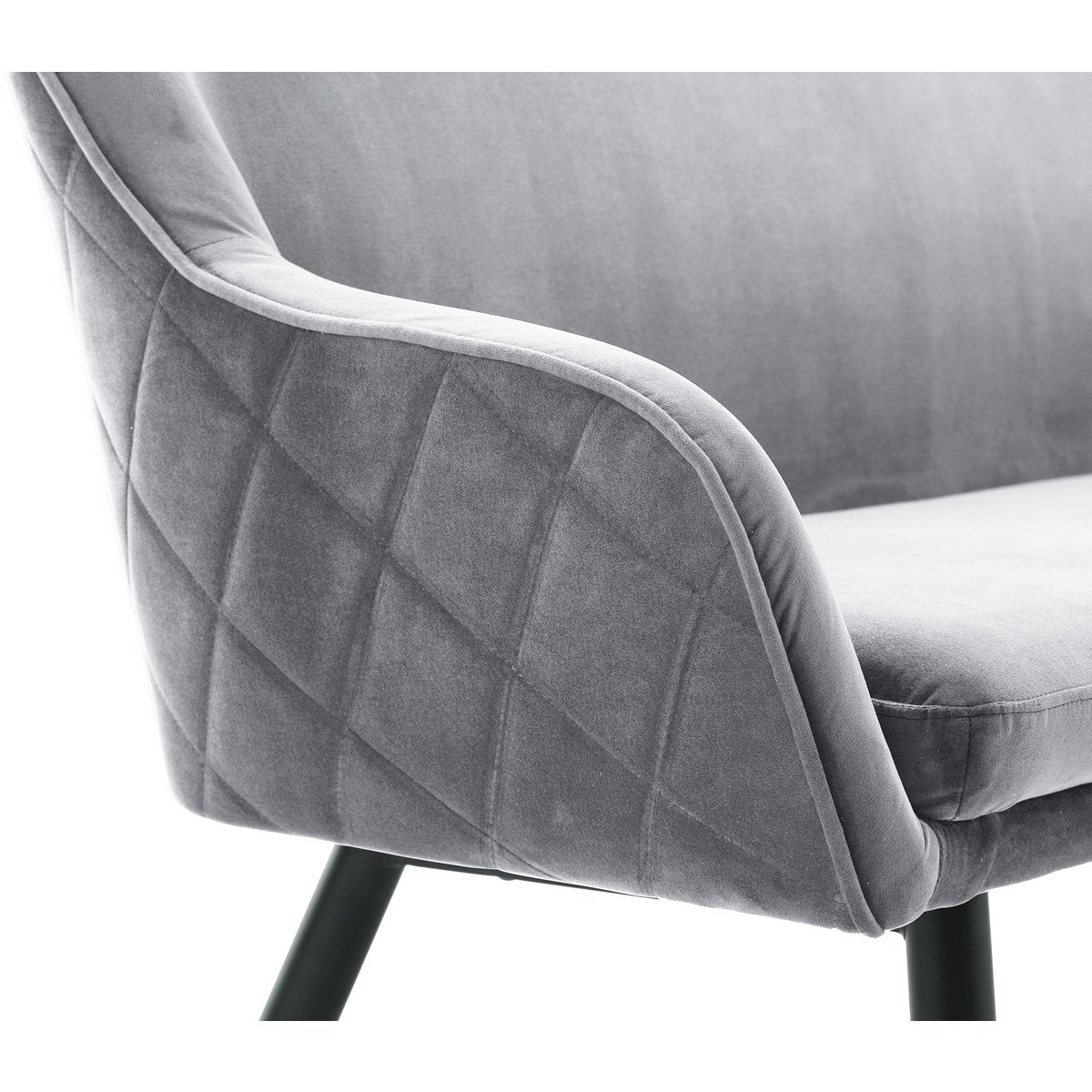 Bench 160 cm velvet gray