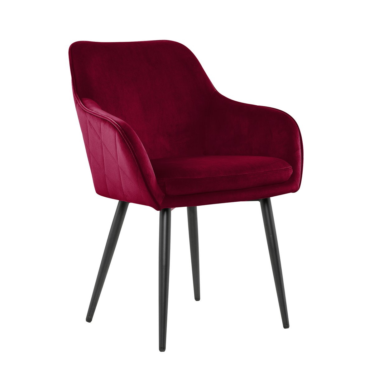 Dining chair red velvet