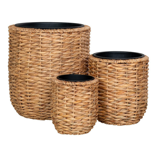 Hanoi-Pflanzgefäße – Wasserhyazinthe, natürlich – 3er-Set