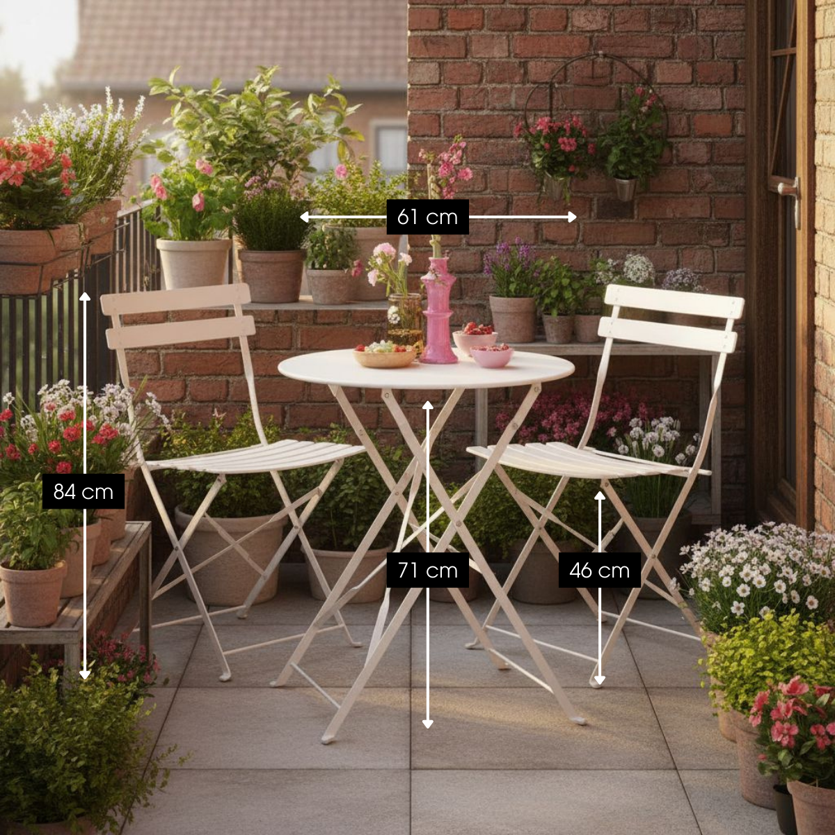Garten-Bistro-Set Laurence White