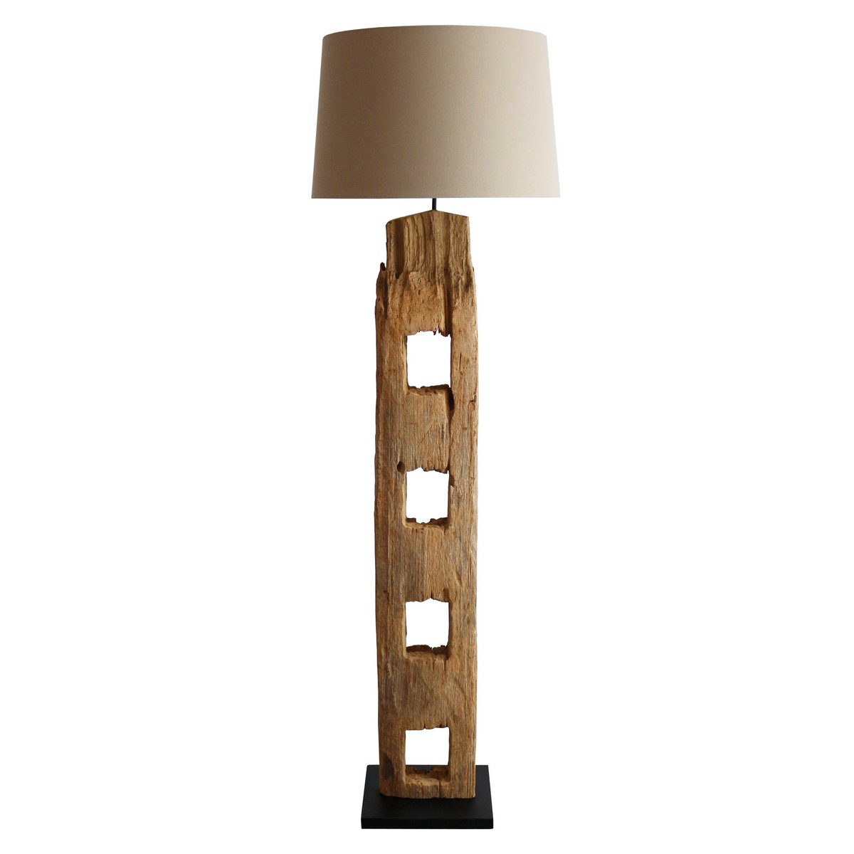 Floor lamp driftwood antique white 175 cm