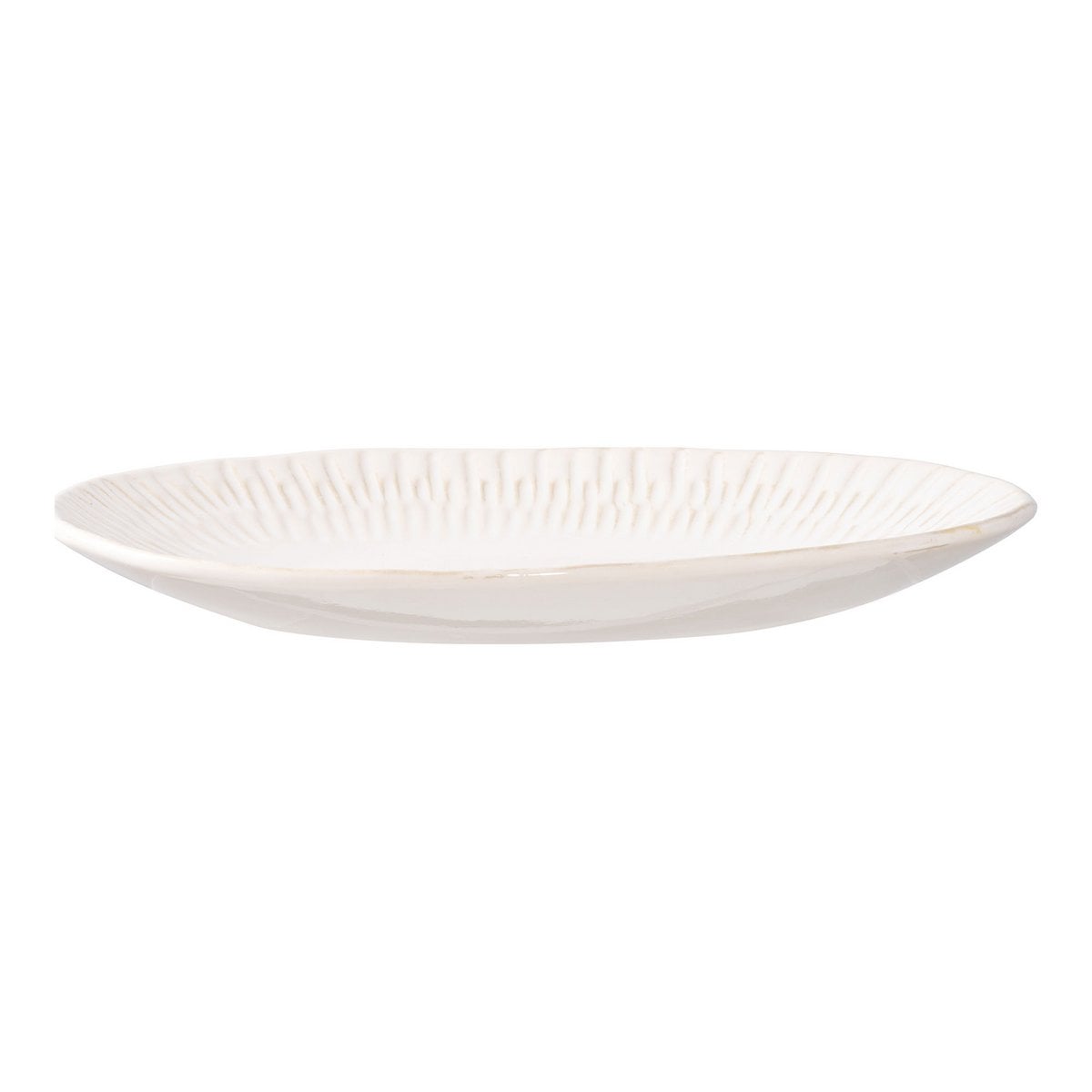 Tablett – Weiß, Keramik, 30,5 x 20,3 x 3,8 cm
