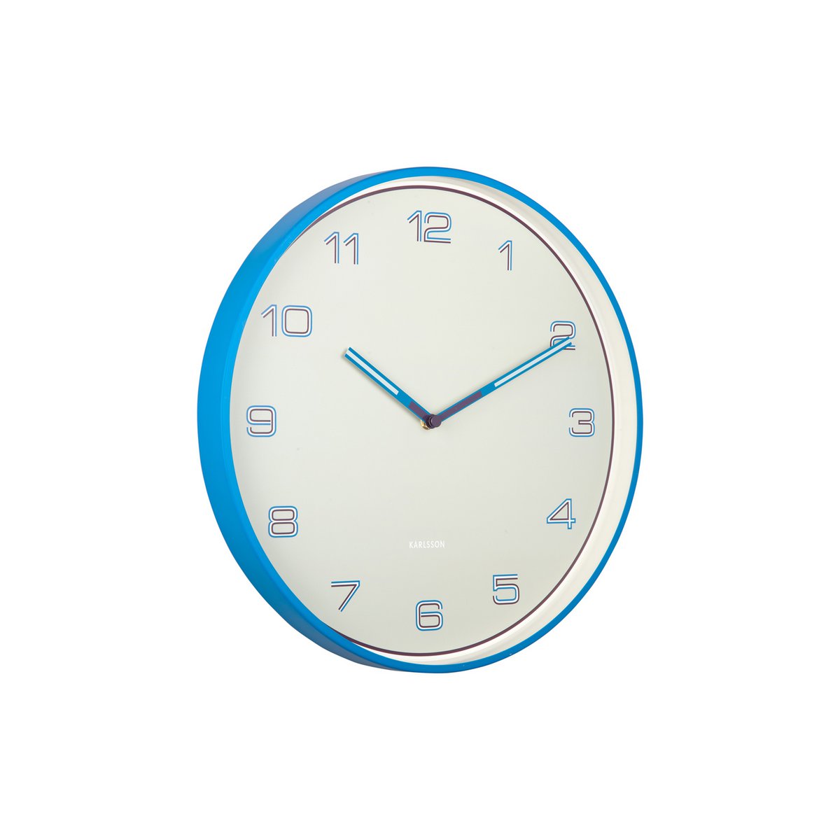 Wanduhr mit linierten Zahlen