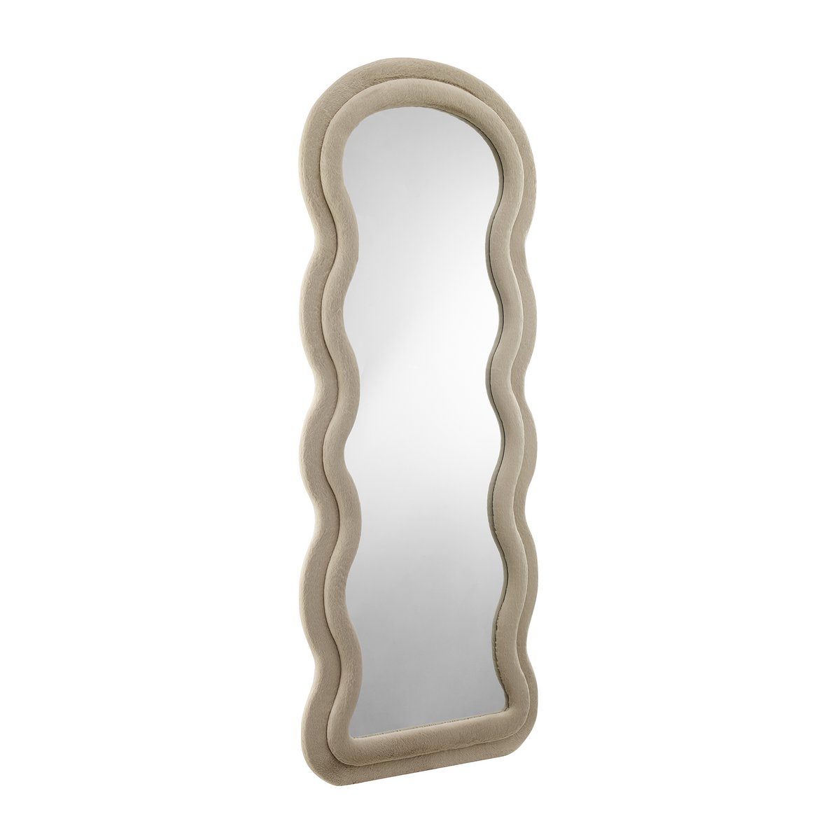 Mirror faux fur champagne 70x170 cm