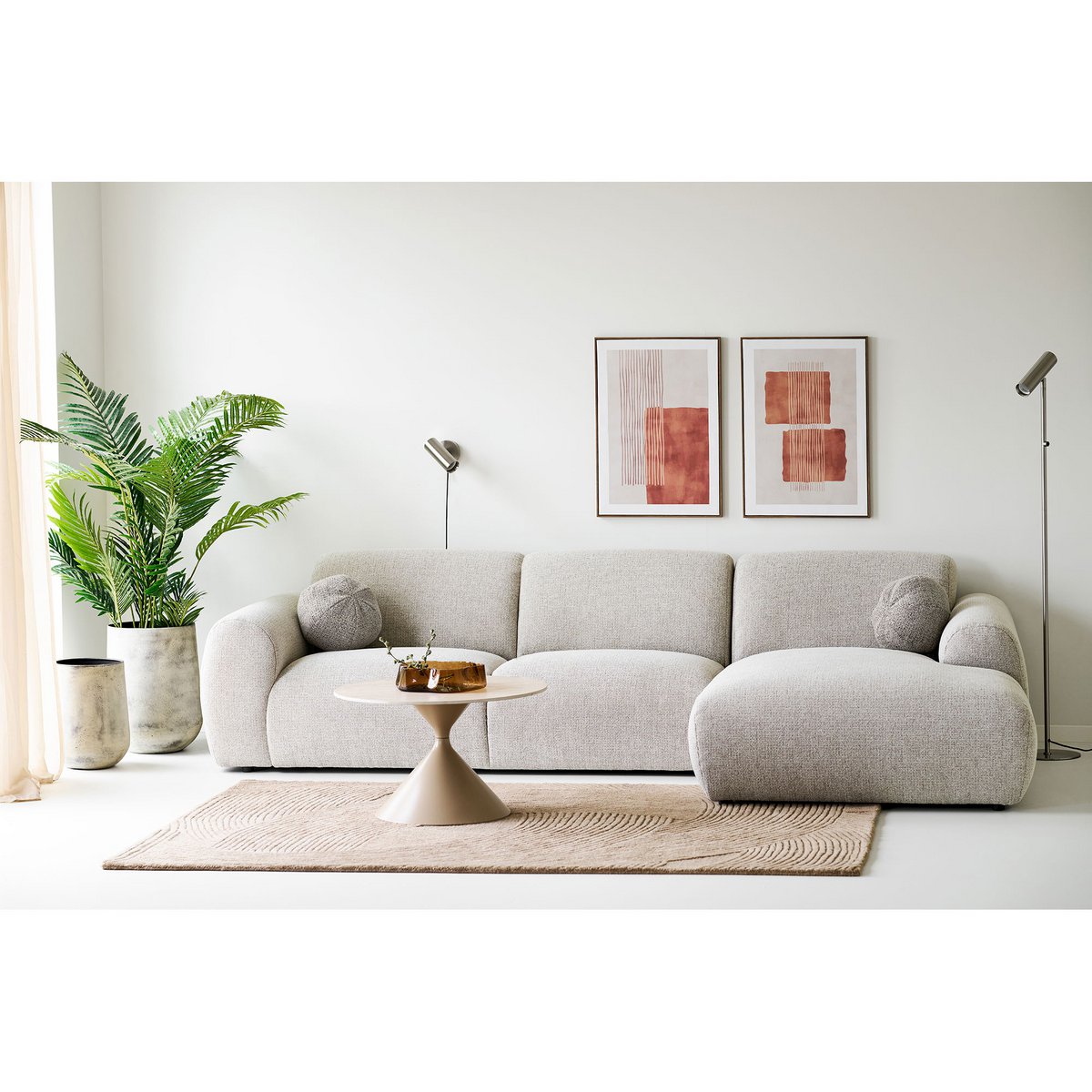 Mina Canvas-Druck, Leinwand, beige/braun, Nr.2, 50x70 cm