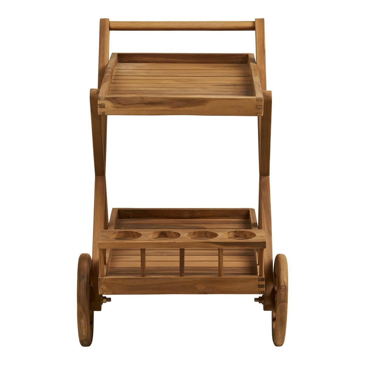 Pasaku Teewagen, Teak, natur, 86x50x81 cm