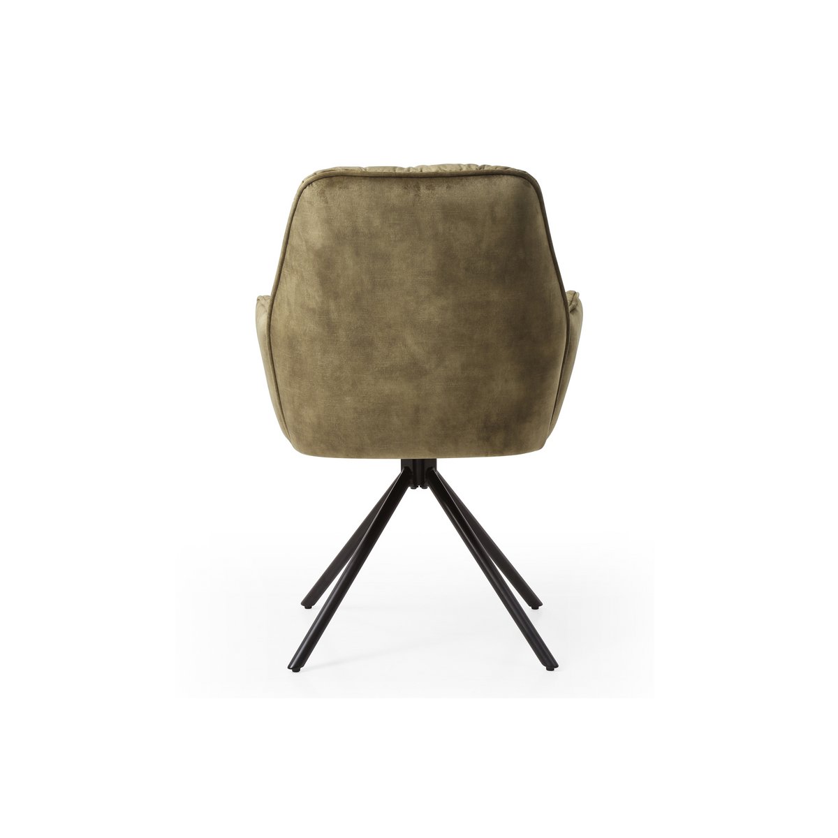 Armchair with 360° rotation function, green