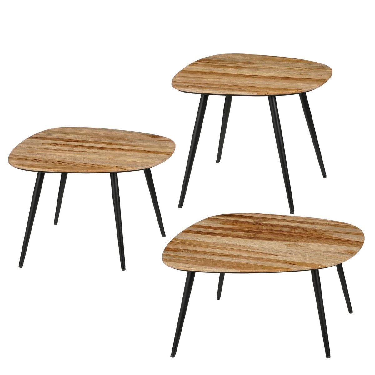 Beistelltischset Jailey Brown