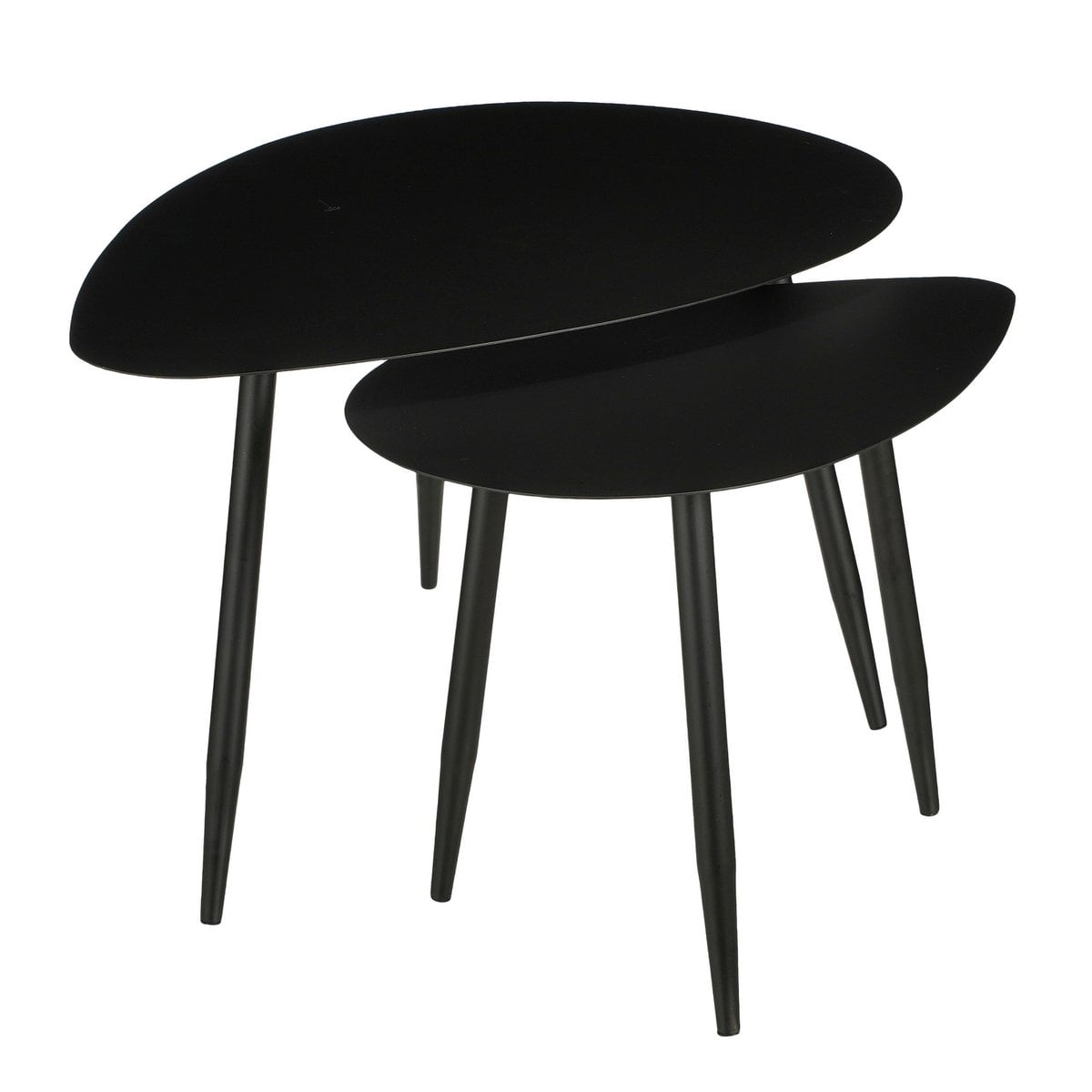 Beistelltischset Schwarz