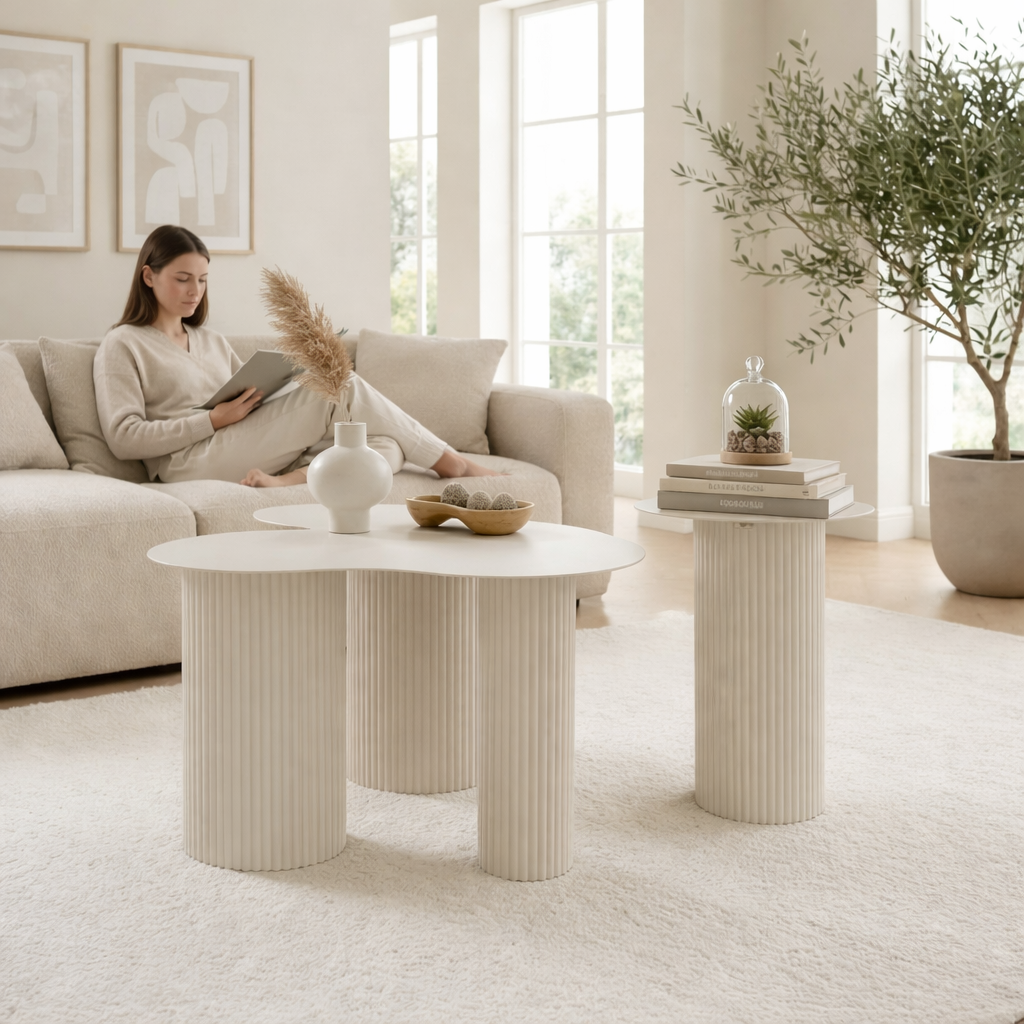 Beistelltisch Lux Off-White
