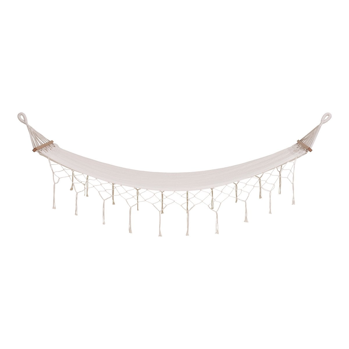 Edessa Hängematte - Off White, Polyester/Baumwolle/Lärche