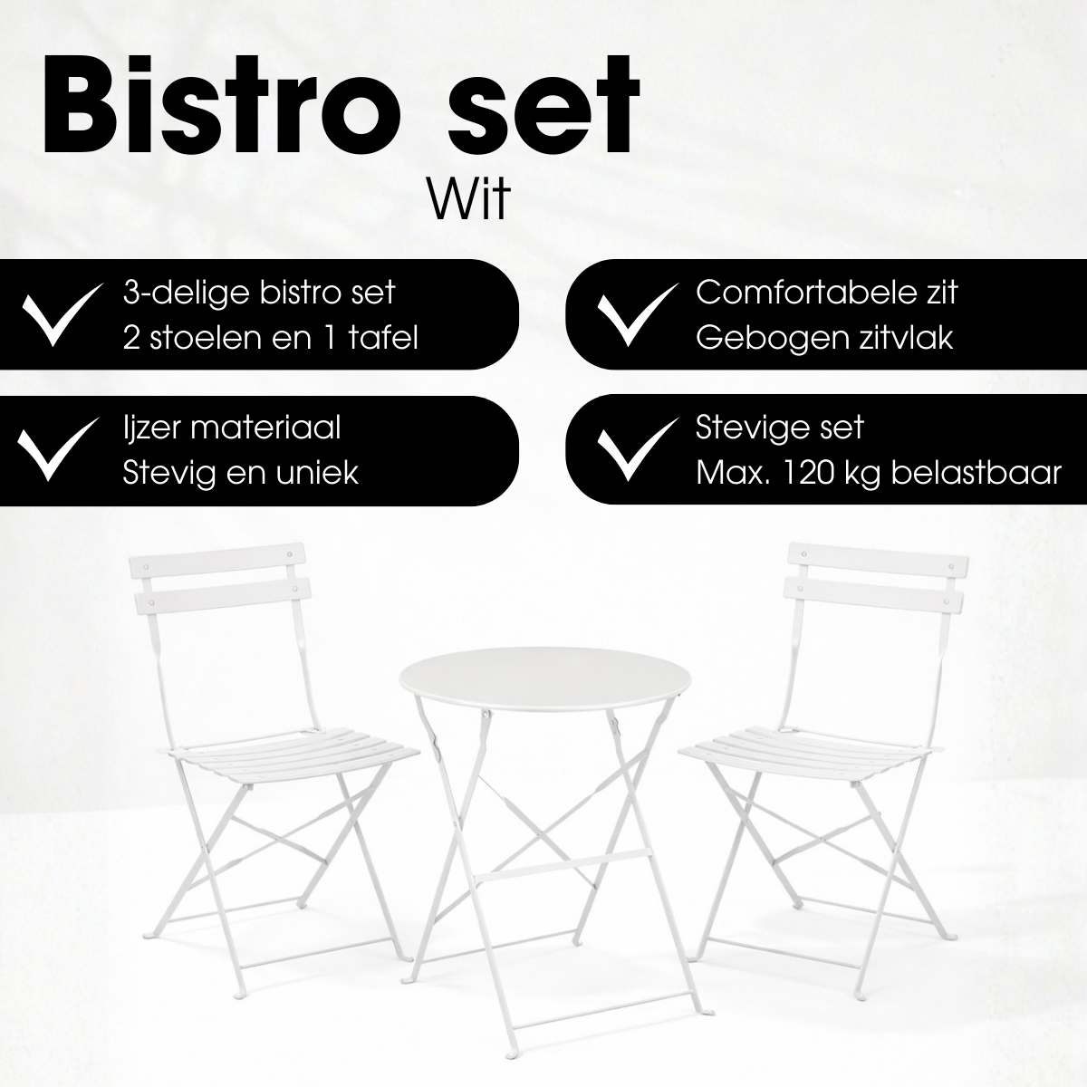 Garten-Bistro-Set Laurence White