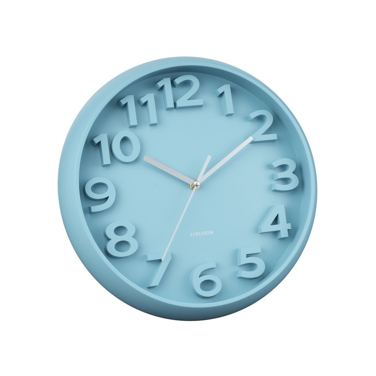 Wanduhr mit erhöhten klassischen Zahlen