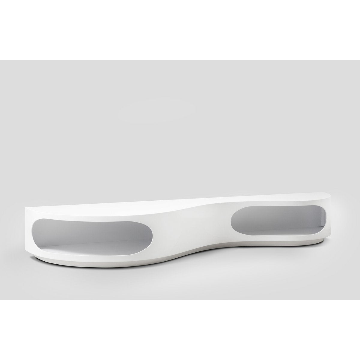 Low board 200x50x30 cm white