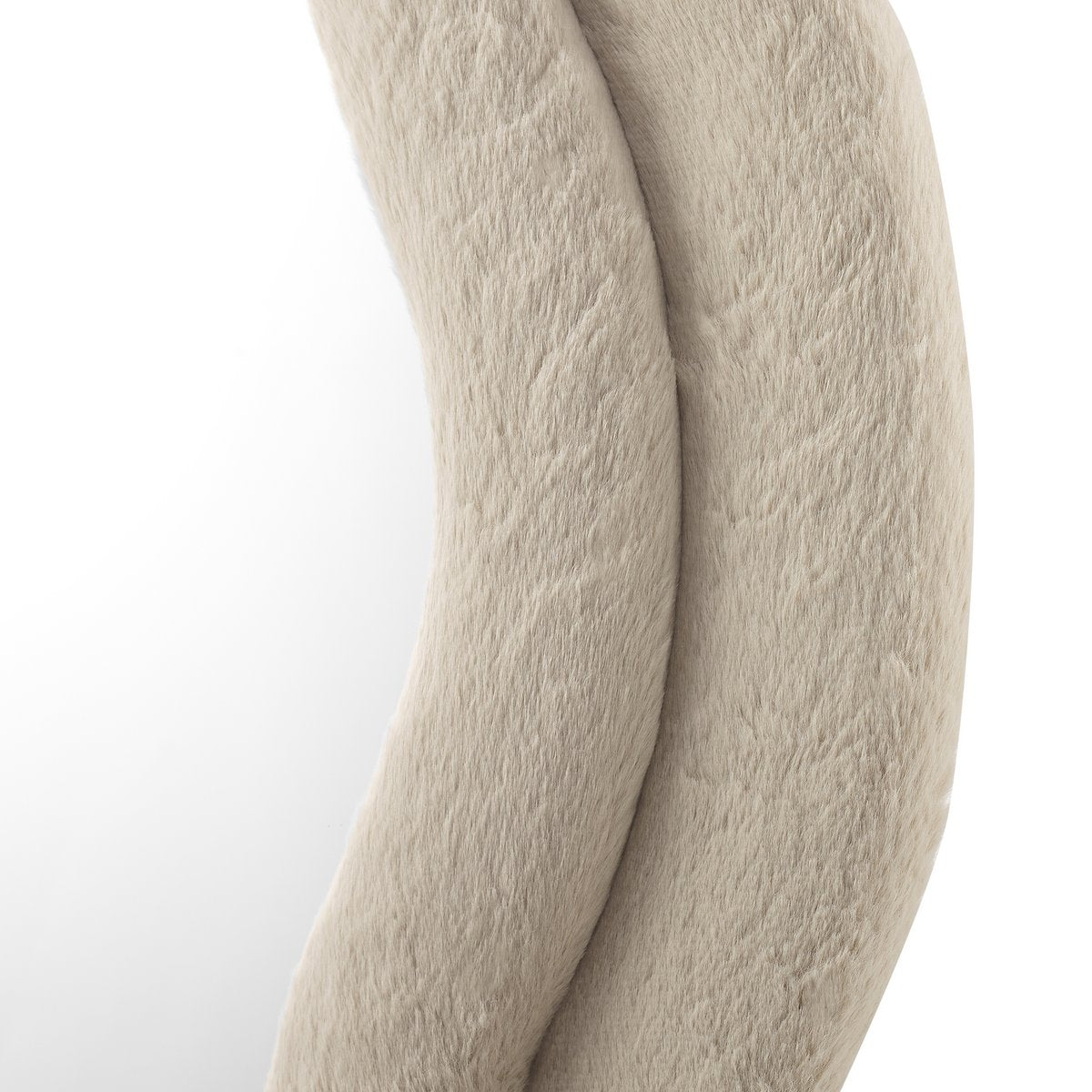 Mirror faux fur champagne 70x170 cm