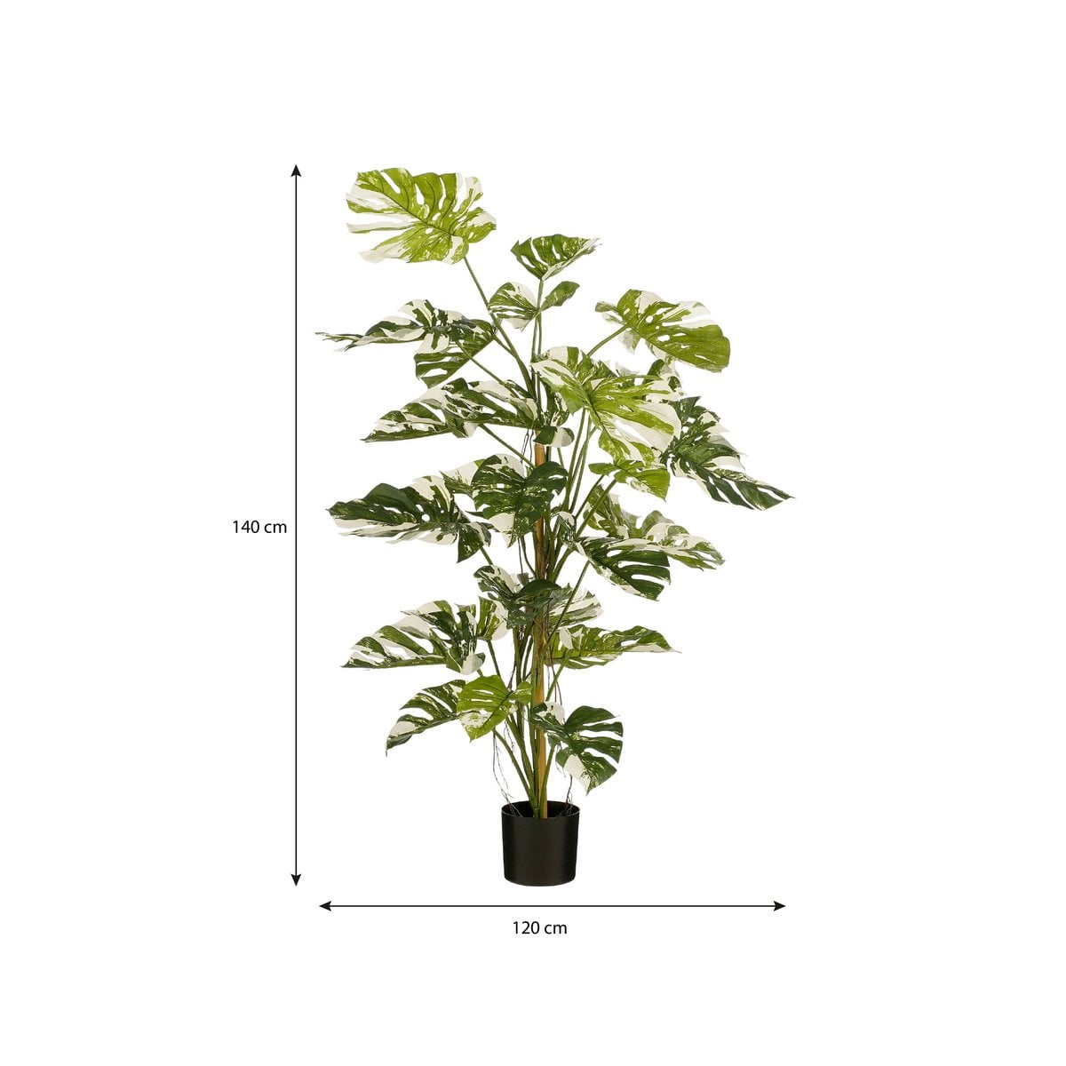 Künstliche Pflanze Monstera grün