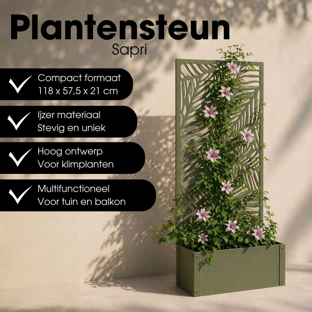 Pflanzenständer vor Sapri Green